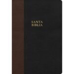 Biblia RVR 1960 Letra Súper Gigante Negro y Café Símil Piel con Índice