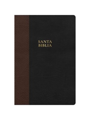Biblia RVR 1960 Letra Súper Gigante Negro y Café Símil Piel con Índice