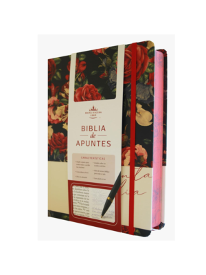 Biblia RVR60 Apuntes Azul Oscuro Flores