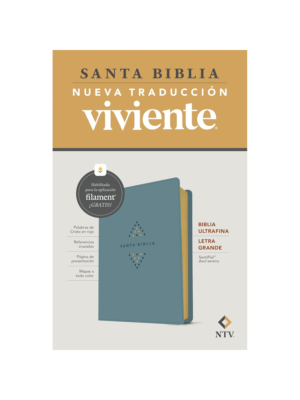 Biblia NTV Ultrafina Filament Letra Grande Azul