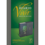 Biblia NTV de Estudio Diario Vivir Tapa Dura de Tela Letra Grande Gris
