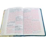 Biblia RVR60 Azul Con Pajaros/ Letra Gigante Imitacion Piel/ Canto Pintado – imagen 3