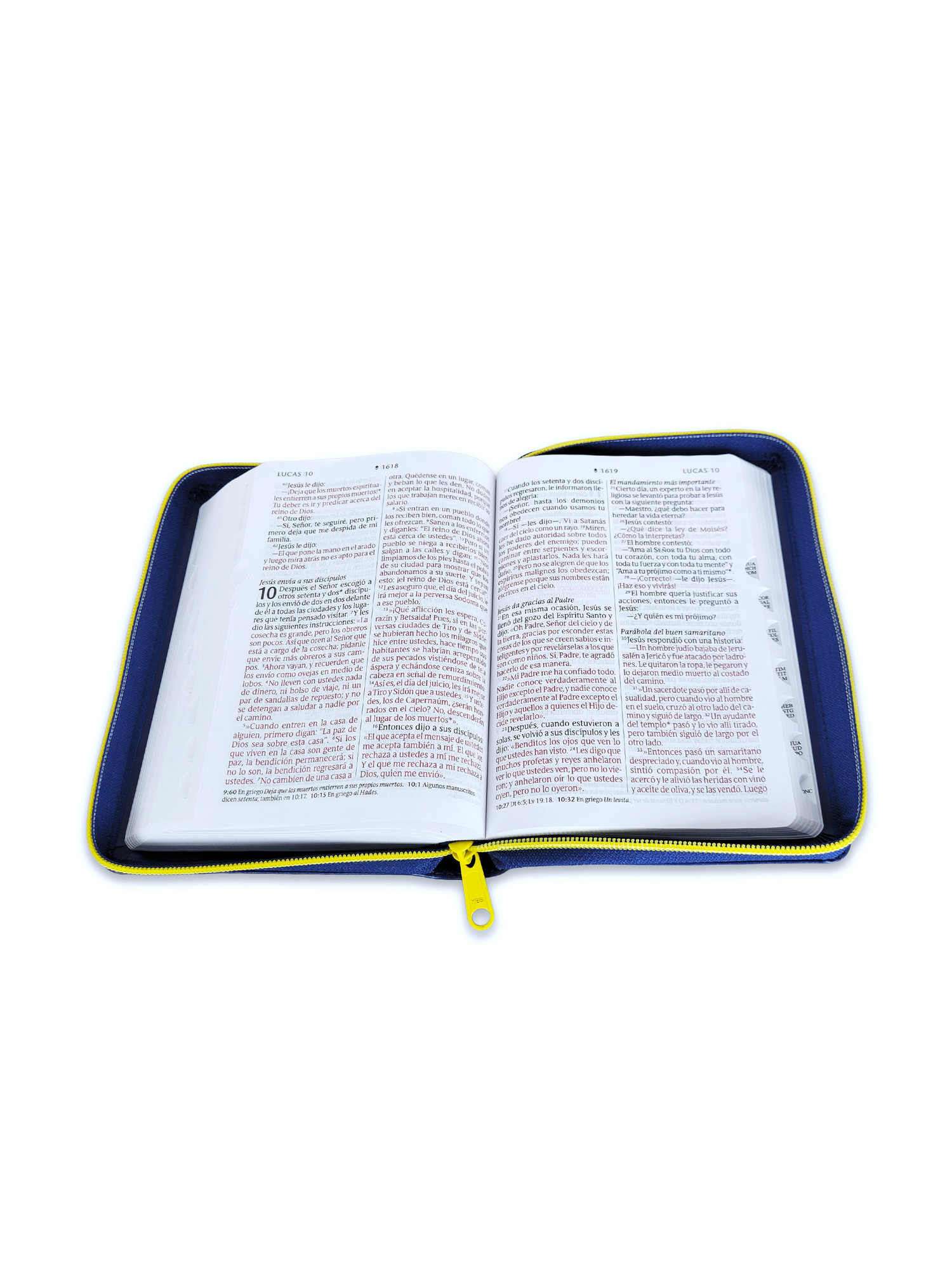 Biblia NTV Compacta Letra Gigante con Filament Símil Piel Azul Índice Letra Roja Cierre 3 Biblia NTV Compacta Letra Gigante con Filament Símil Piel Azul Índice Letra Roja Cierre - Image 3