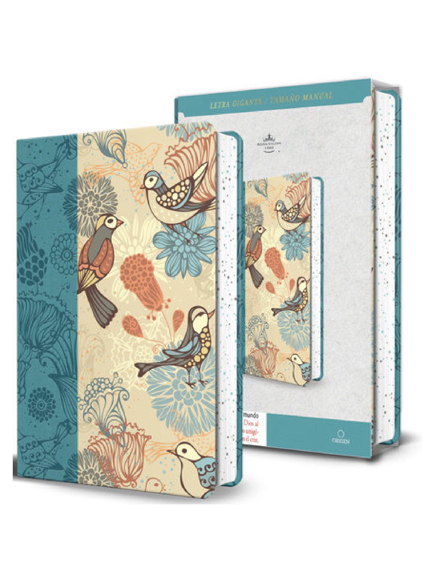 Biblia RVR60 Azul Con Pajaros/ Letra Gigante Imitacion Piel/ Canto Pintado 1 Biblia RVR60 Azul Con Pájaros Letra Gigante