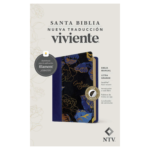 Biblia NTV Manual Azul Oscuro con Filament Letra Grande Símil Piel Índice Letra Roja – imagen 3