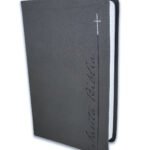Biblia RVR60 Gris Letra Gigante/ Imitacion Piel/ Cantos Pintado – imagen 2