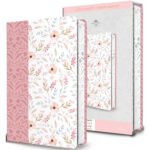 Biblia RVR60 Rosada Flores Letra Gigante