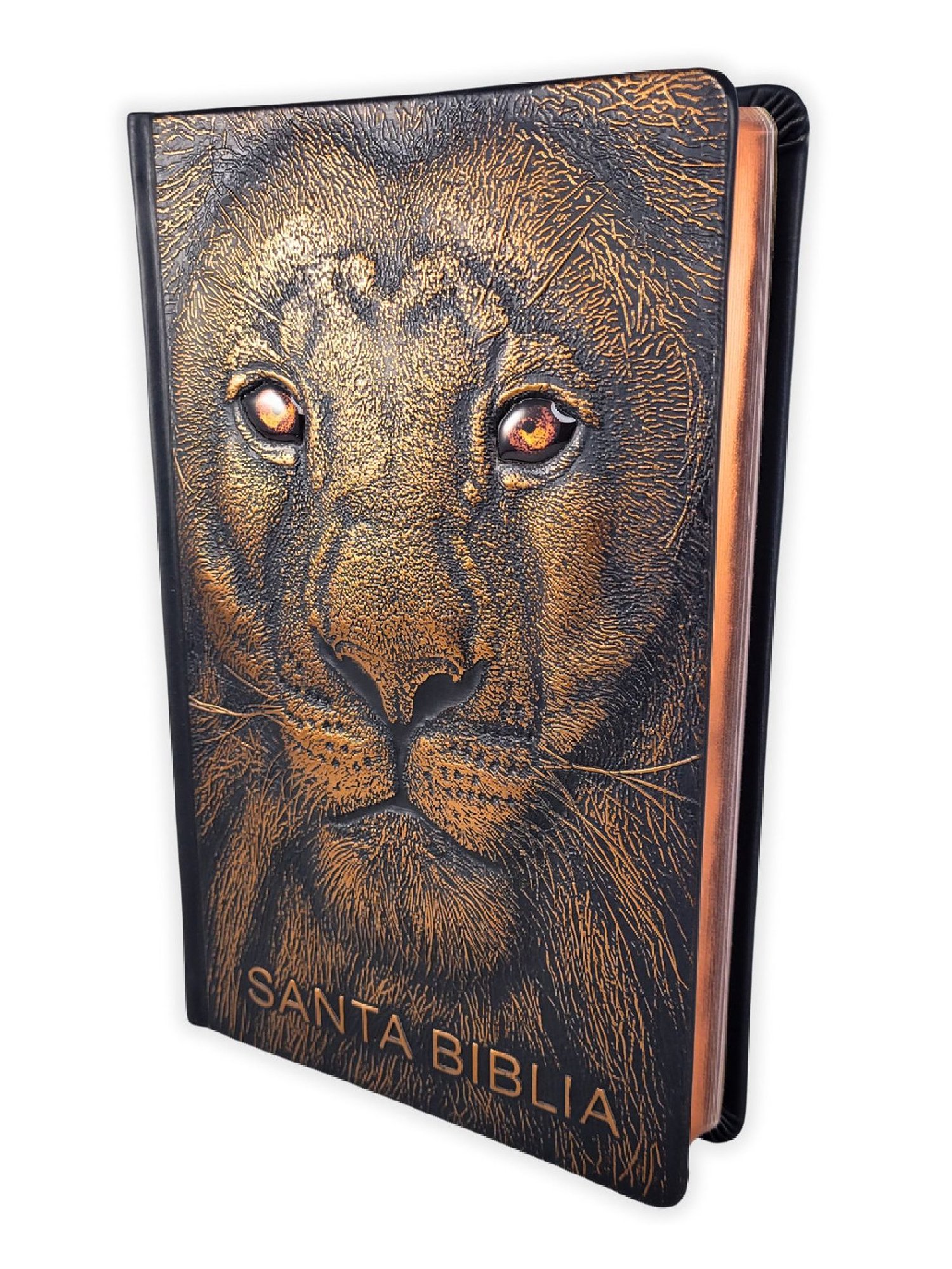 Biblia RVR60 Letra Grande Bronce Leon de Juda 1 Biblia RVR60 Letra Grande Bronce León de Judá