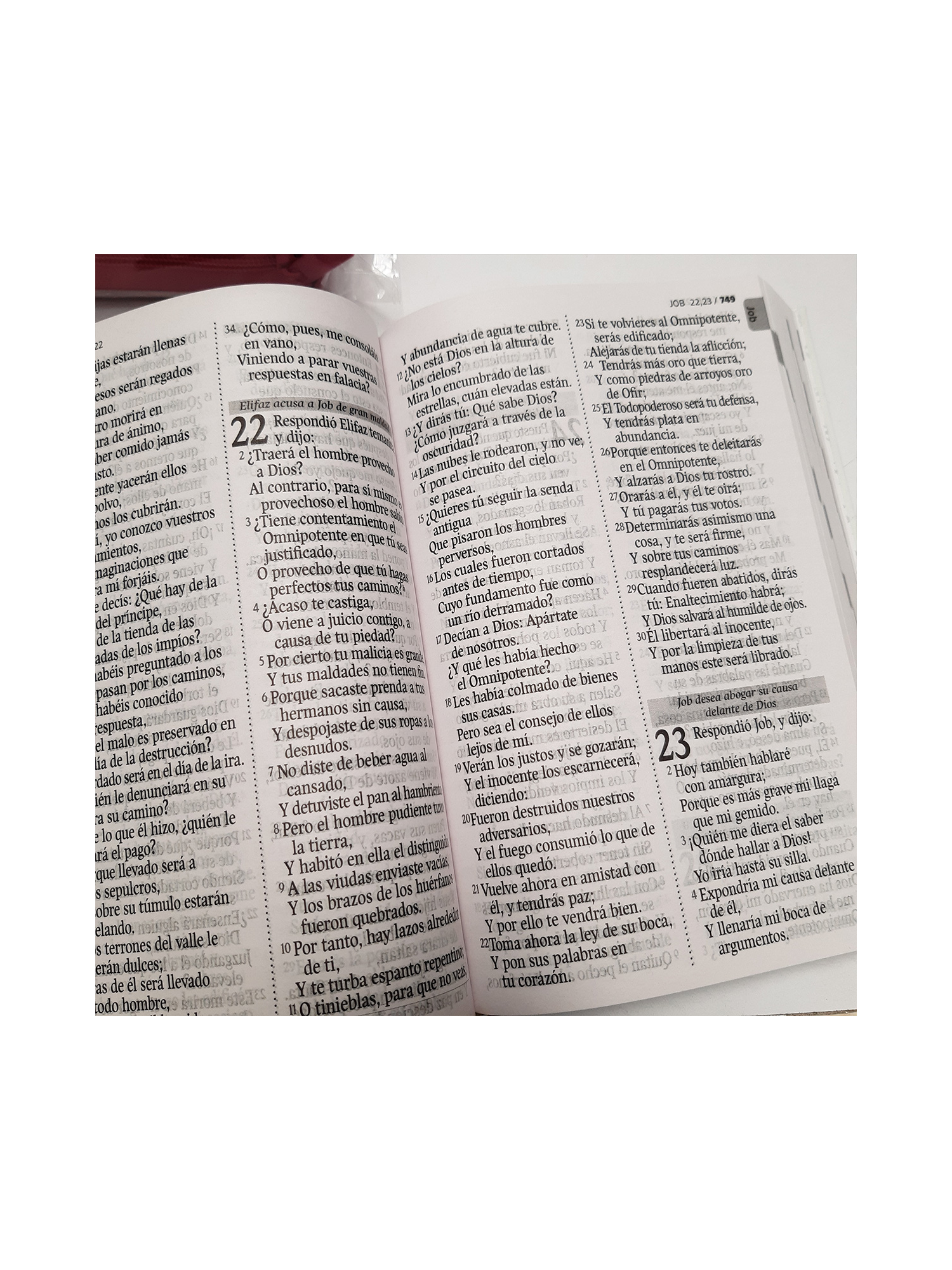 Biblia/RVR062LG/ Azul/ Canto Blanco + Ayudas 3 Biblia/RVR062LG/ Azul/ Canto Blanco + Ayudas - Image 3