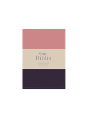 Biblia RVR 1960 Compacta Melon Beige Granate Oscuro