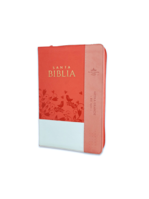 Biblia RVR1960 Blanco Coral Cierre Índice Inspiración