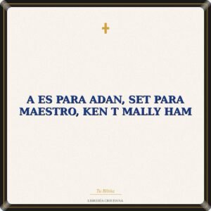 A Es Para Adan, Set Para Maestro, Ken T Mally Ham