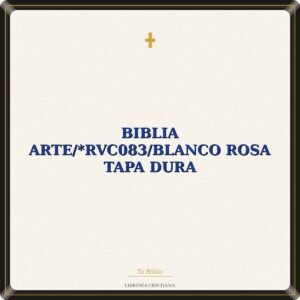Biblia Arte/*RVC083/Blanco Rosa Tapa Dura