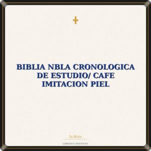 Biblia NBLA Cronologica de Estudio/ Cafe Imitacion Piel