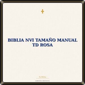 BIBLIA NVI TAMAÑO MANUAL TD ROSA