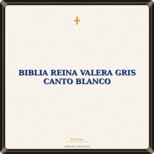Biblia Reina Valera Gris canto Blanco