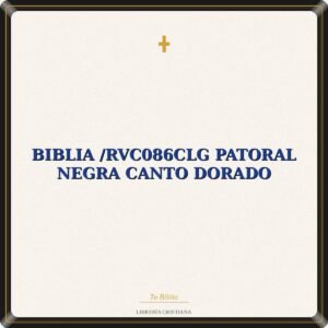 Biblia /RVC086cLG Patoral Negra Canto Dorado