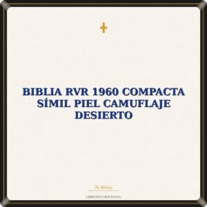 Biblia RVR 1960 Compacta Símil Piel Camuflaje Desierto