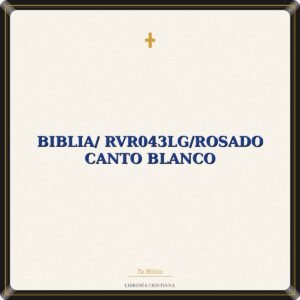 Biblia/ RVR043LG/Rosado Canto Blanco