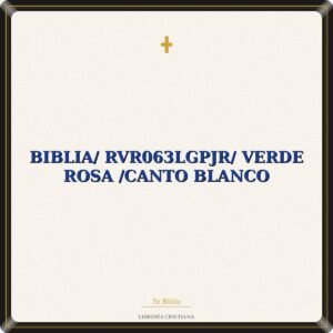 Biblia/ RVR063LGPJR/ Verde Rosa /Canto Blanco