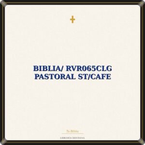 Biblia/ RVR065cLG Pastoral ST/Cafe
