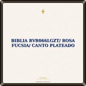 Biblia RVR066LGZT/ Rosa Fucsia/ Canto Plateado