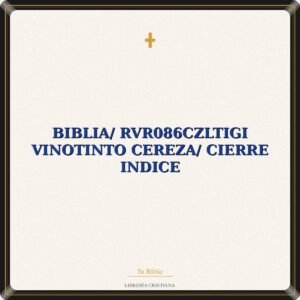 Biblia/ RVR086cZLTIGi Vinotinto Cereza/ Cierre Indice