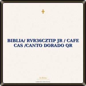 Biblia/ RVR36cZTIP JR / Cafe Cas /Canto Dorado QR