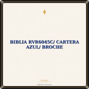 Biblia RVR6045c/ Cartera Azul/ Broche