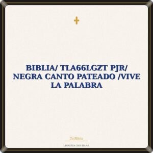 Biblia/ TLA66LGZT PJR/ Negra Canto Pateado /Vive La Palabra
