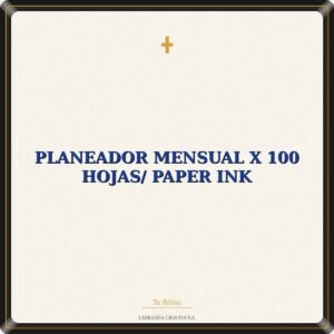 Planeador Mensual  x 100 Hojas/ Paper Ink