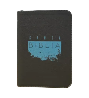 Biblia RVR65ueZ Misionera Cierre Gris/ Imitacion Piel