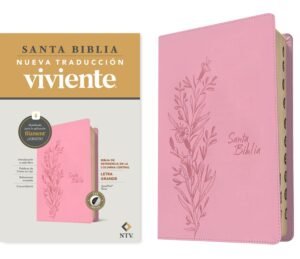 Biblia de Referencia NTV, sentipiel rosa con índice
