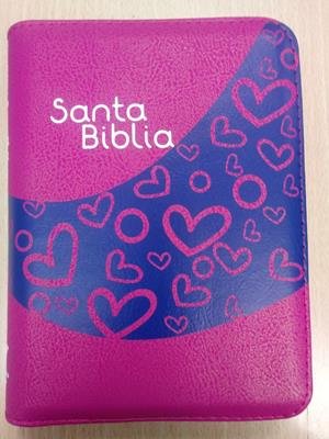 RV60 Biblia 025 Letra Mediana Fucsia canto Fucsia