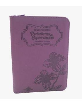 RVR60 Biblia de promesas de estudio Lila con cierre