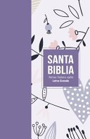 Biblia RVR 1960 Letra Grande Tamaño Manual Símil Piel Lila