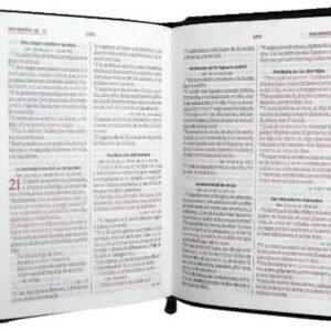 Biblia RVR 1960 de Promesas Letra Grande Negra Símil Piel con Índice