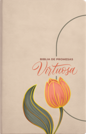 Biblia RVR60 Promesas Virtuosas/ Crema L.Gigante Piel