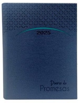 Agenda Diario De Promesas 2025/ Azul Acero