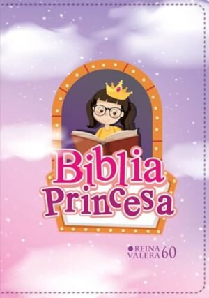 Biblia RVR 1960 Bolsillo para Niñas Princesa Vinilo con Cierre