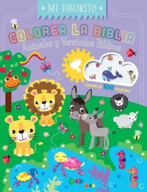 Libro, Colorea la Biblia: Animales y versículos – Portavoz Kids
