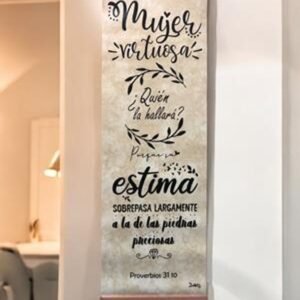 Pergamino Biblico Artesanal/ Mujer Virtuosa