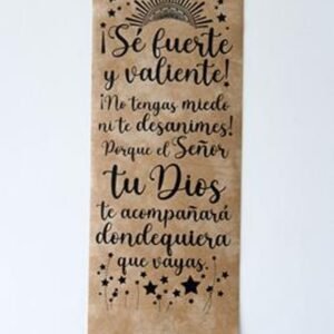 Pergamino Biblico Artesanal/ Se Fuerte Y Valiente