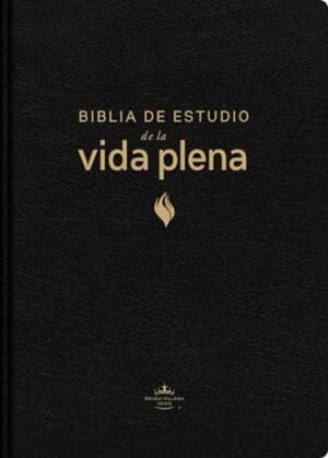 Biblia RVR 1960 de Estudio de la Vida Plena Piel Fabricada Negro