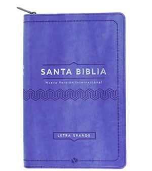 Santa Biblia Con Cierre, Letra Grande, Lila, Nvi