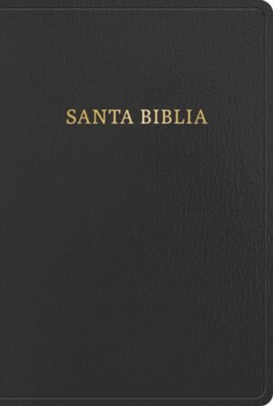 Biblia RVR 1960 Letra Gigante Negro Símil Piel con Índice