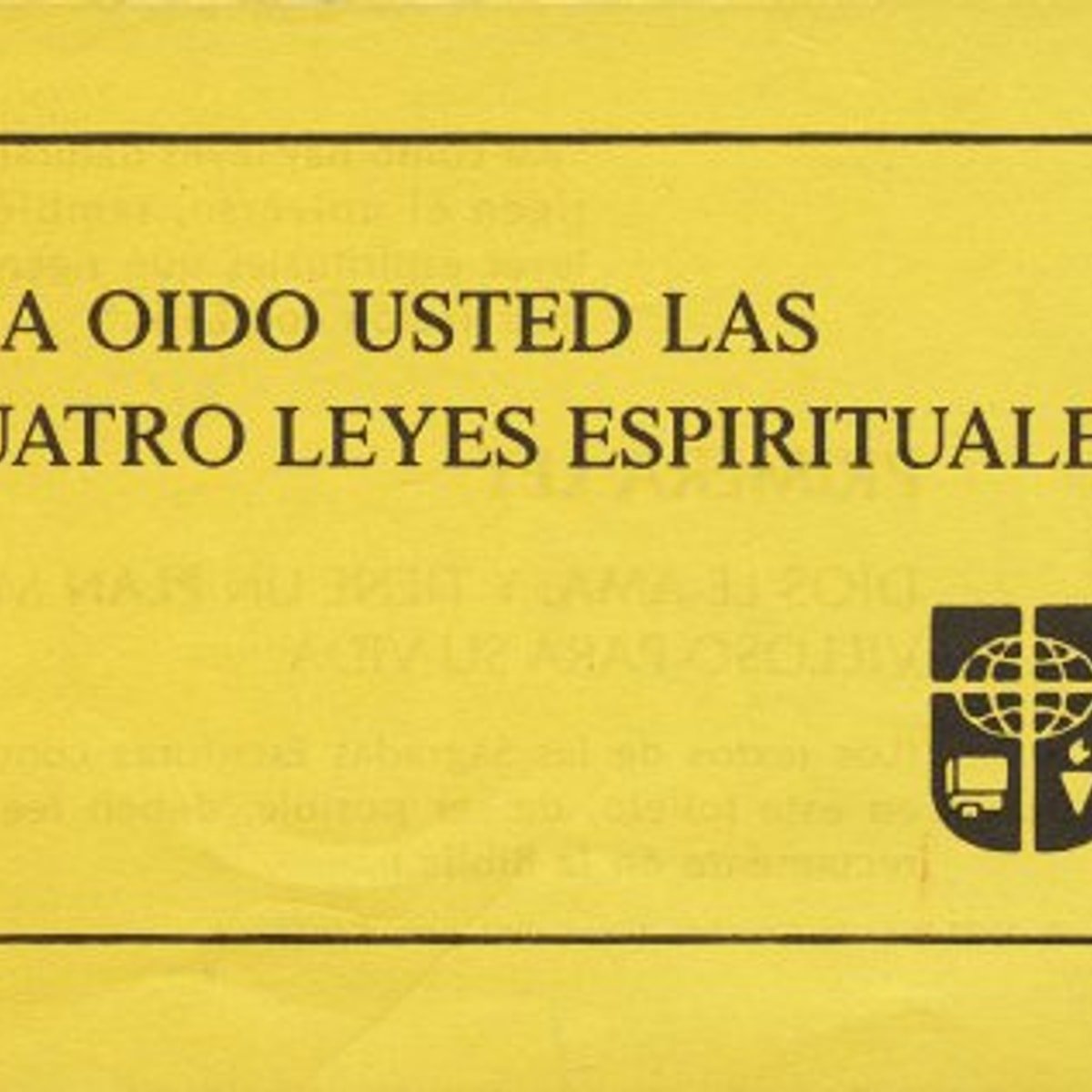 Cuatro Leyes Espirituales 1 Cuatro Leyes Espirituales