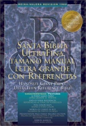 Biblia/RVR/Ultrafina/Manual/Letra Grande/Piel Fabricada