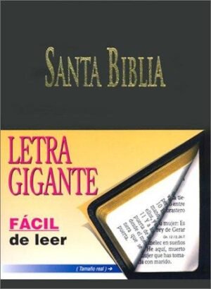 Biblia/RVR/Tamaño85/Letra Gigante/Imitacion Piel/Negro