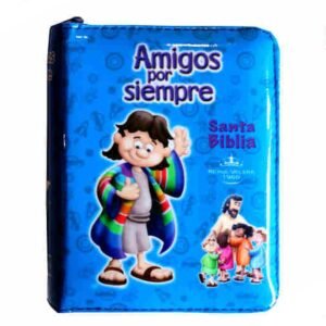 Biblia RVR022cdPZPJRa/ Nueva Amigos Por Siempre Azul Cierre Sin Concordancia